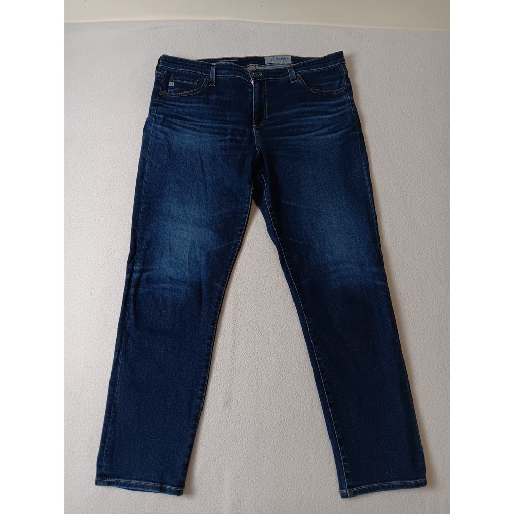 AG Adriano Goldschmied The Prima Ankle Cigarette Jeans Dark Wash Size 33R